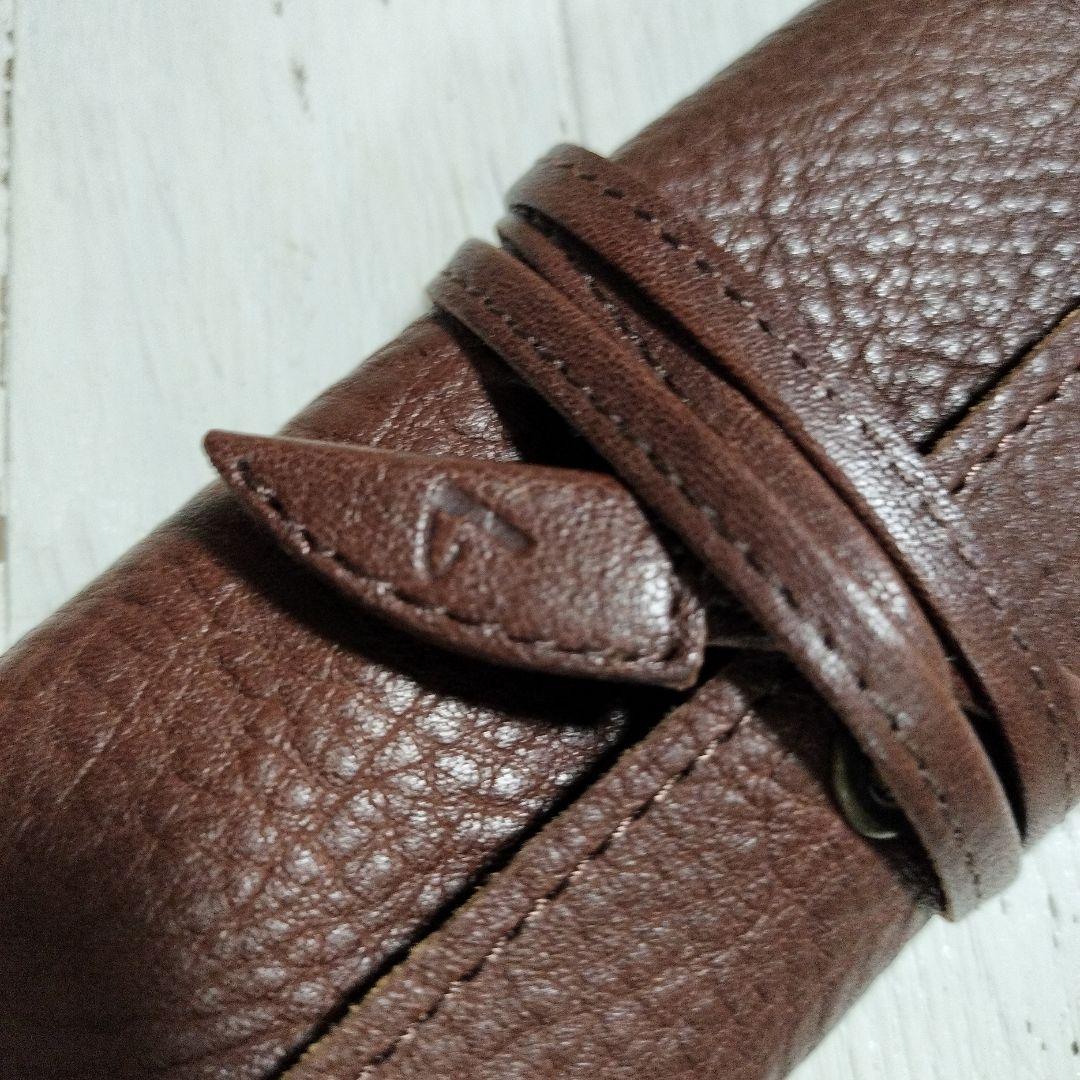 土屋鞄製造所　トーンオイルヌメロールペンケース　¥15400