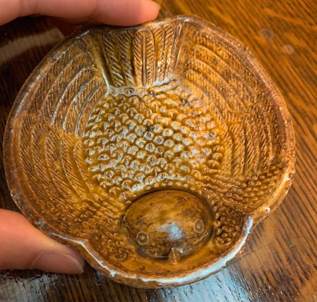 骨董　福良雀小皿