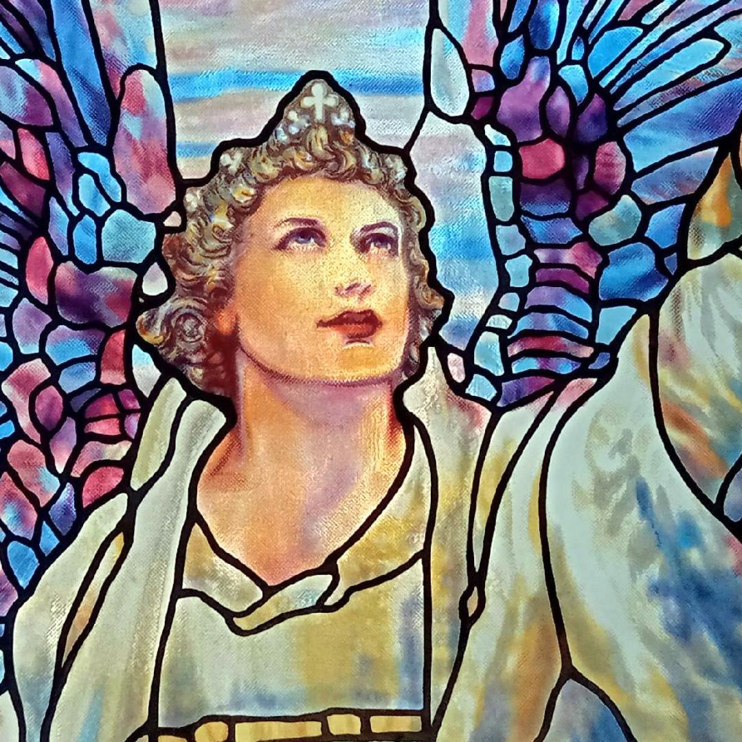 ルイスCティファニー ステンドグラスAngel of Peaceグラスマスターズ