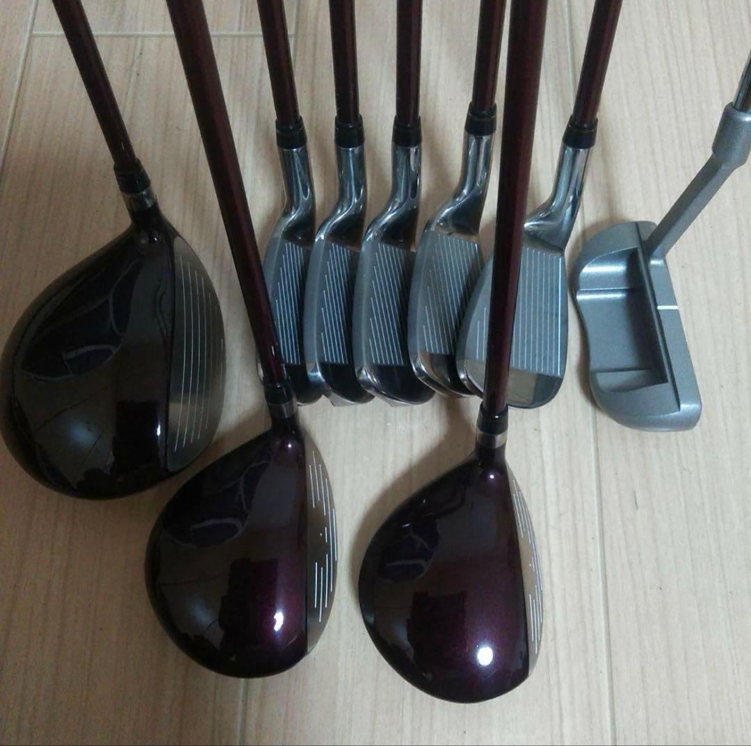 【良品】カレドニア CL- Ⅱレディースゴルフクラブ　9本セット　キャディバッグ