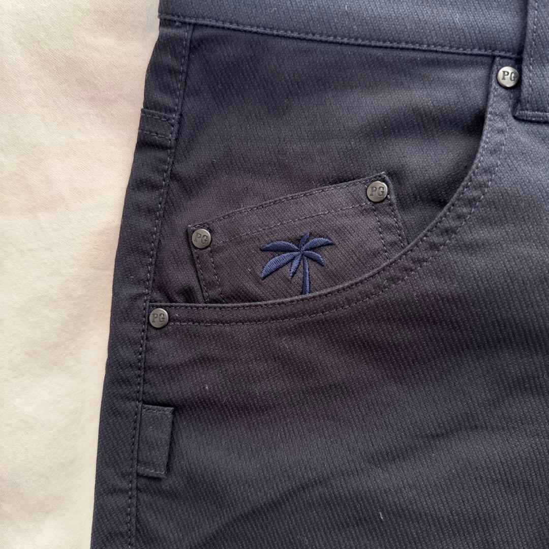 現行モデル　パーリーゲイツ　パンツ　5 L ネイビー　紺　濃紺　ストレッチ