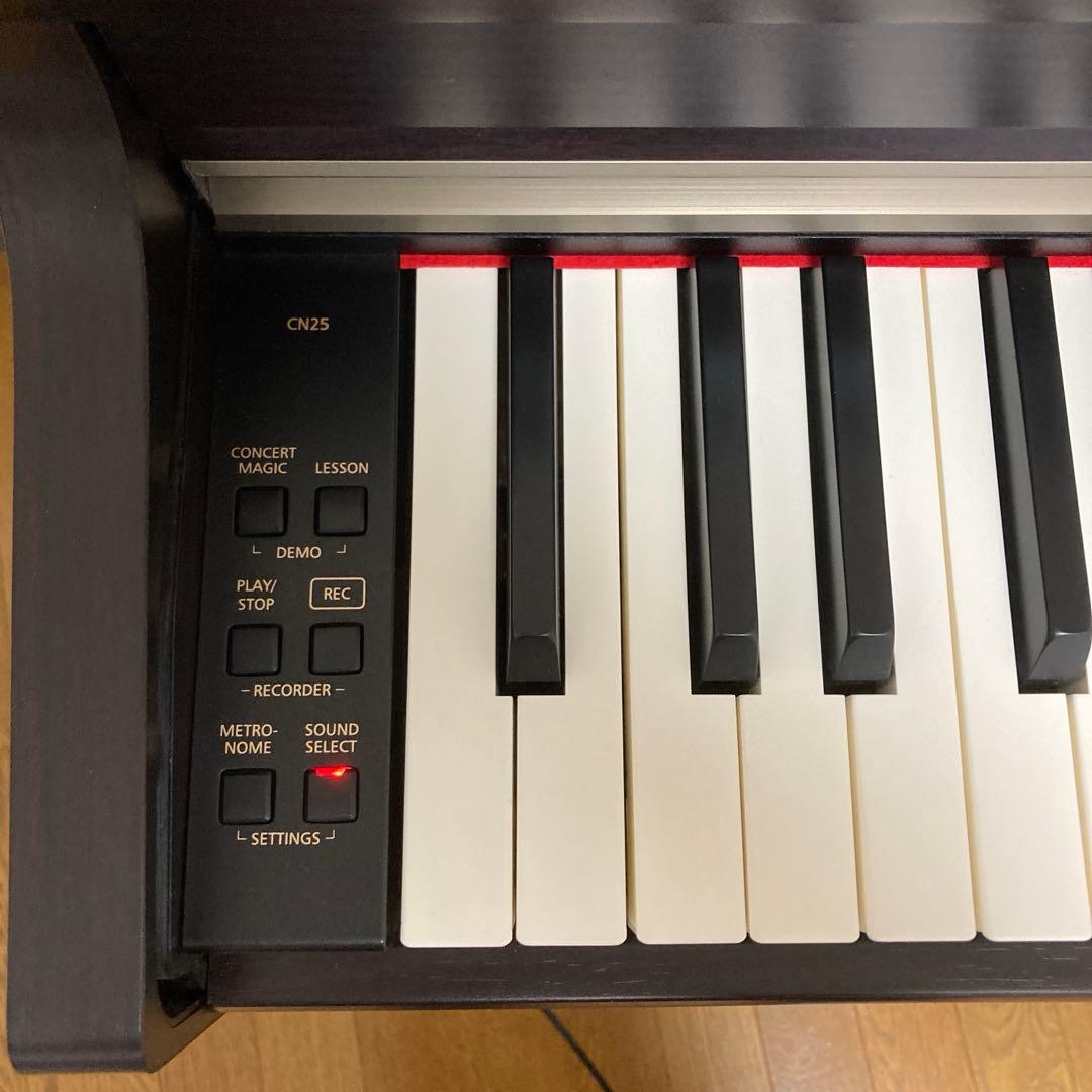 KAWAI 電子ピアノ CN25R 16年製 プレミアムローズウッド調　本体のみ