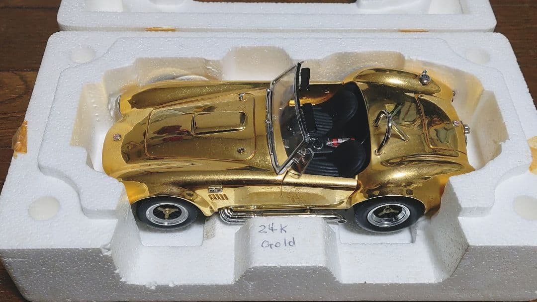 【未発売・試作品】京商1/18シェルビーコブラ427S/C金メッキ