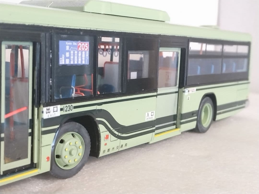 1/32 京都市交通局バス(いすゞエルガ)素人組立品