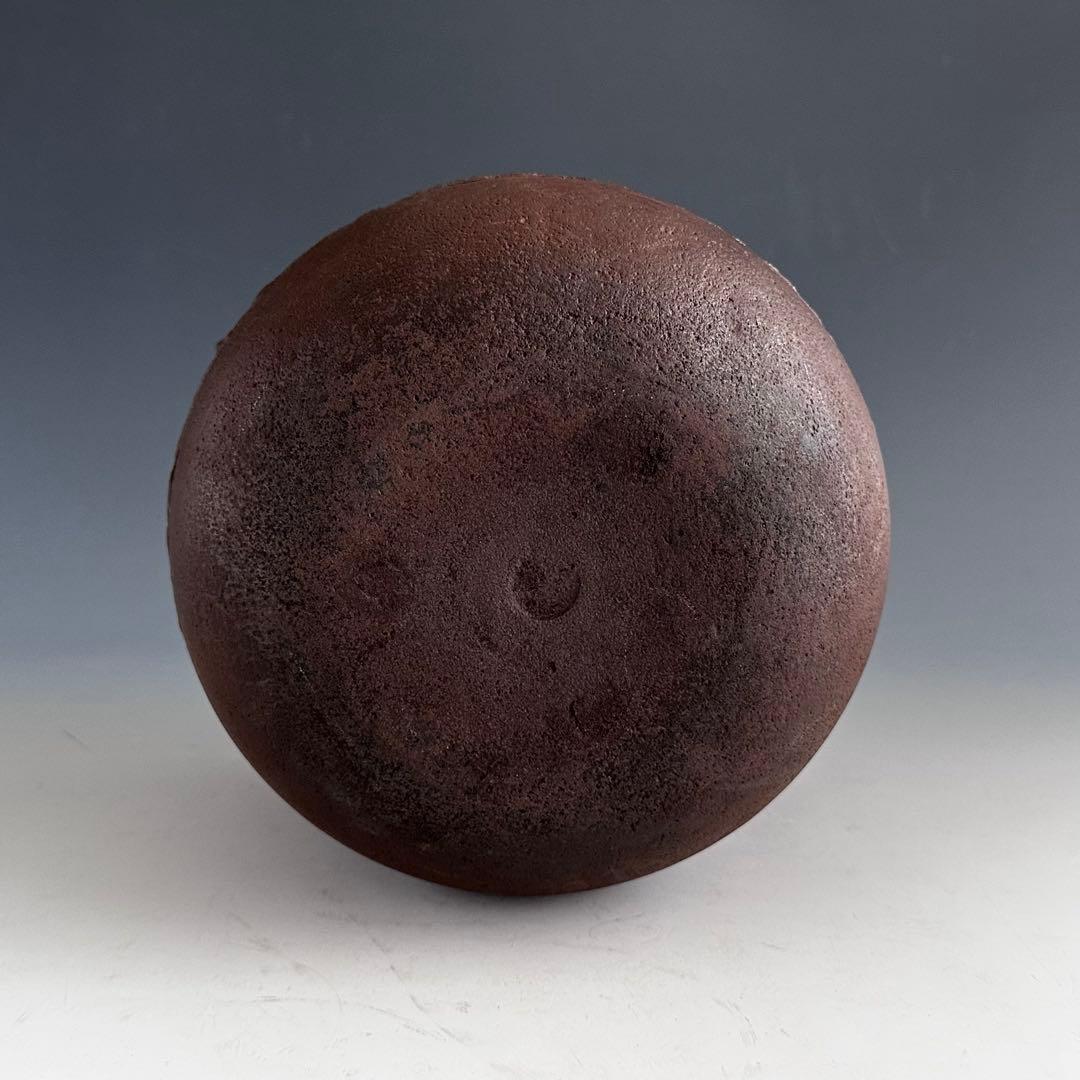 茶道具　丸釜　和田美之助　共箱　茶釜　風炉釜　茶の湯釜　京都　鋳物　稽古