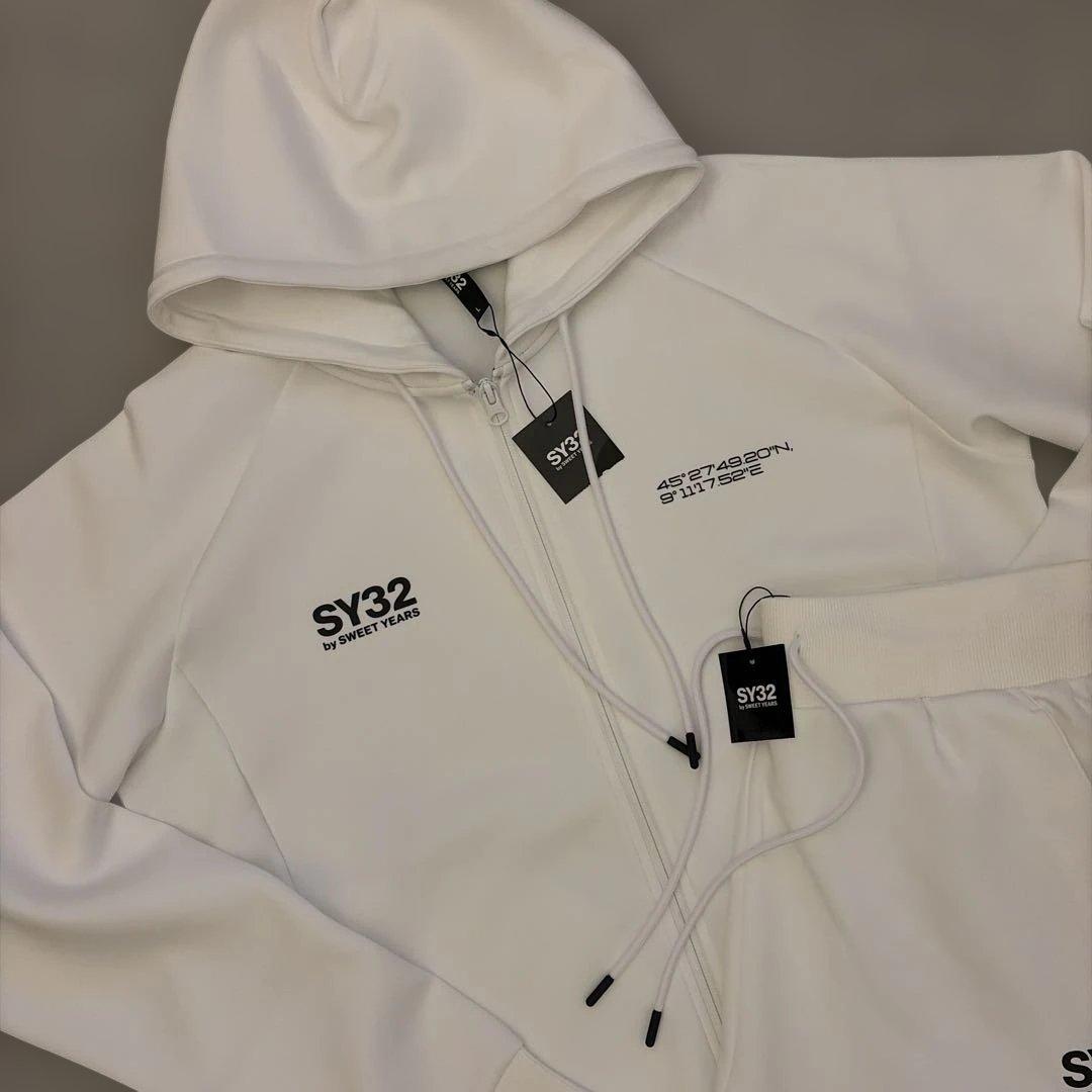 SY32 セットアップ 長袖 長ズボン Lサイズ ホワイト 新品未使用タグ付き