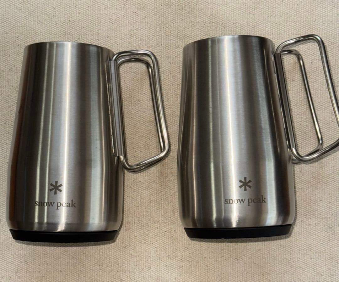 【美品 ２個セット】スノーピーク  peakサーモジョッキ 700