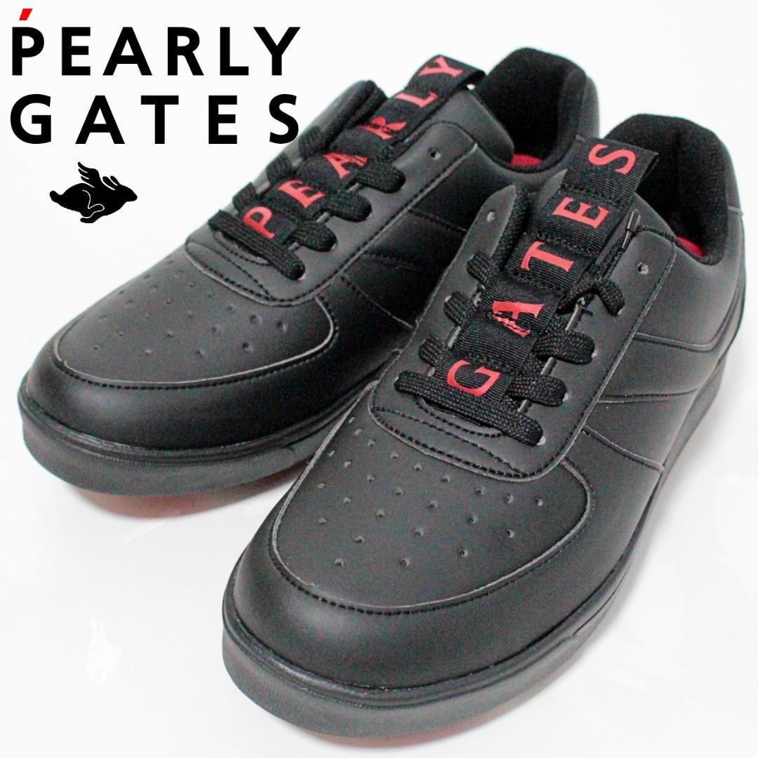 新品箱付 パーリーゲイツ レンチ付 メゾンロゴ ローカットシューズ 25cm