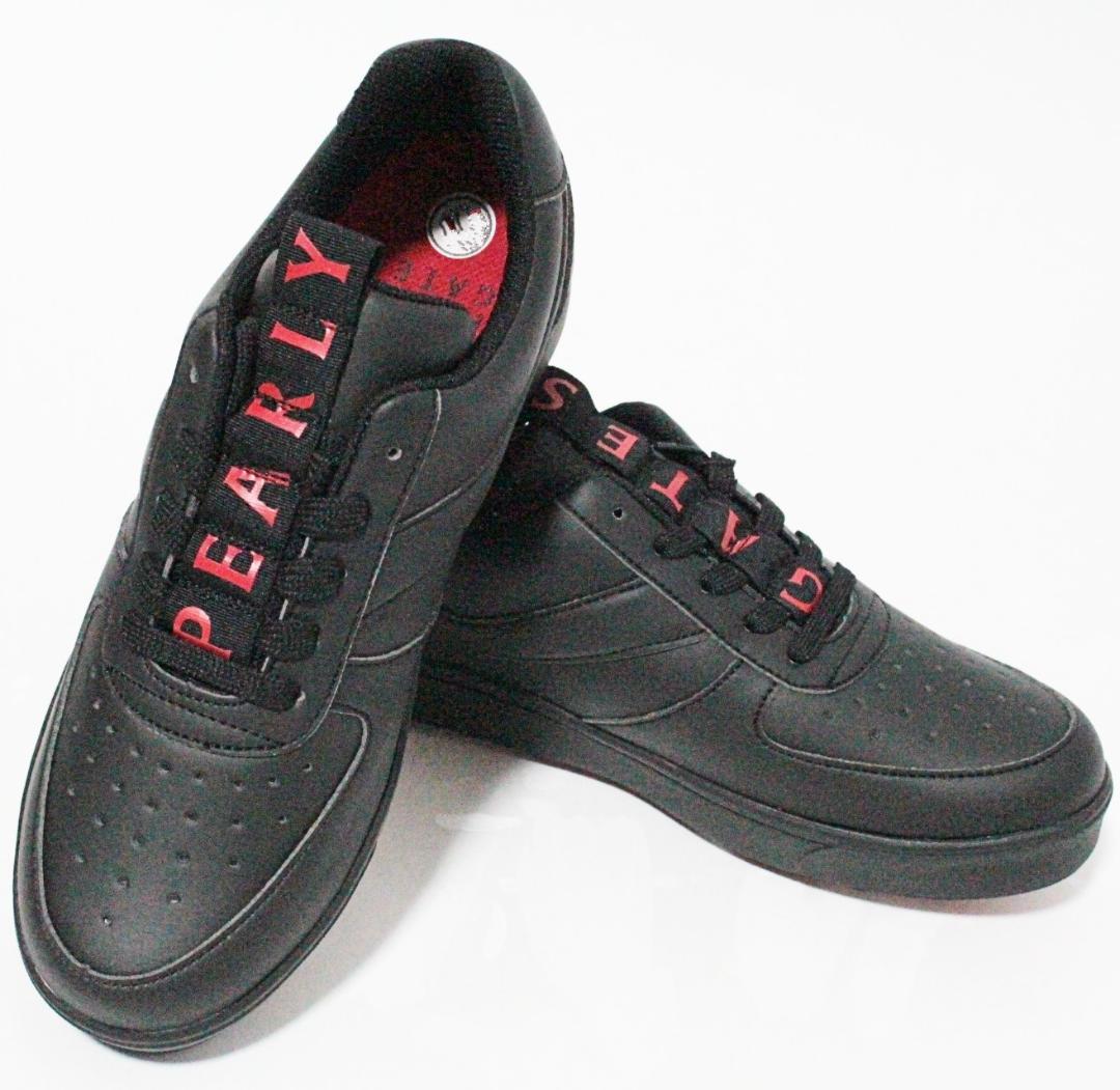 新品箱付 パーリーゲイツ レンチ付 メゾンロゴ ローカットシューズ 25cm