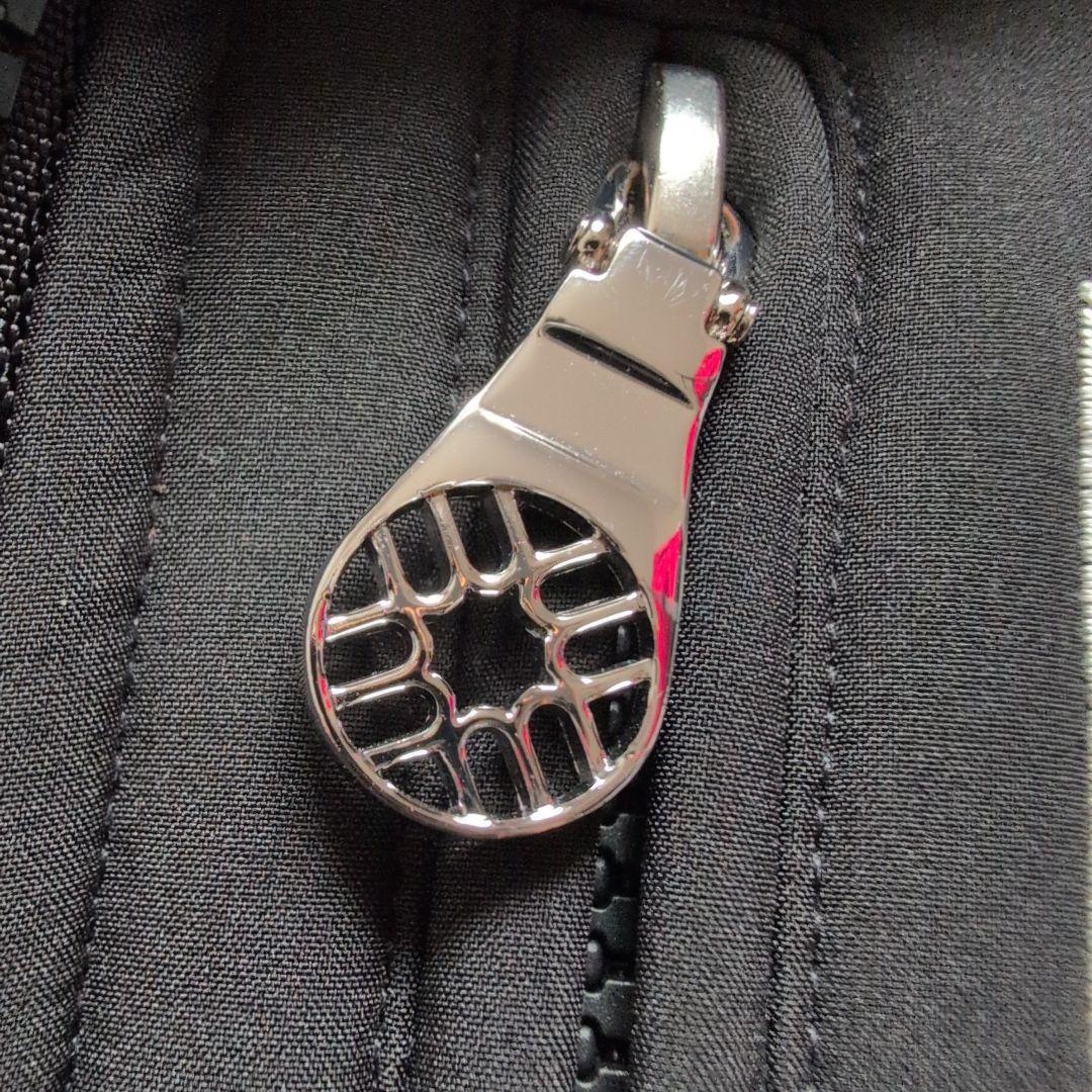 【極美品】ムータマリンゴルフ　裏起毛フルジップパーカー　S 黒