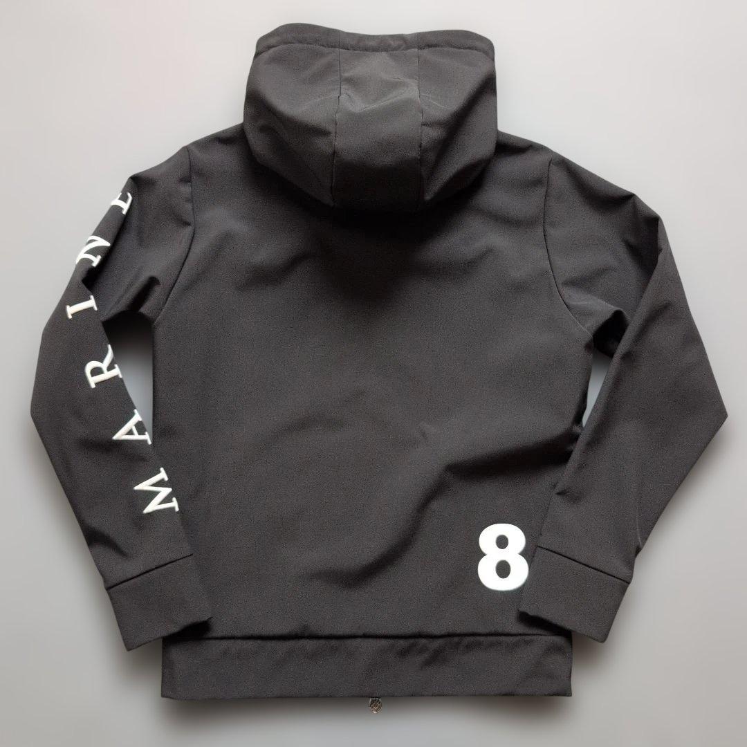 【極美品】ムータマリンゴルフ　裏起毛フルジップパーカー　S 黒