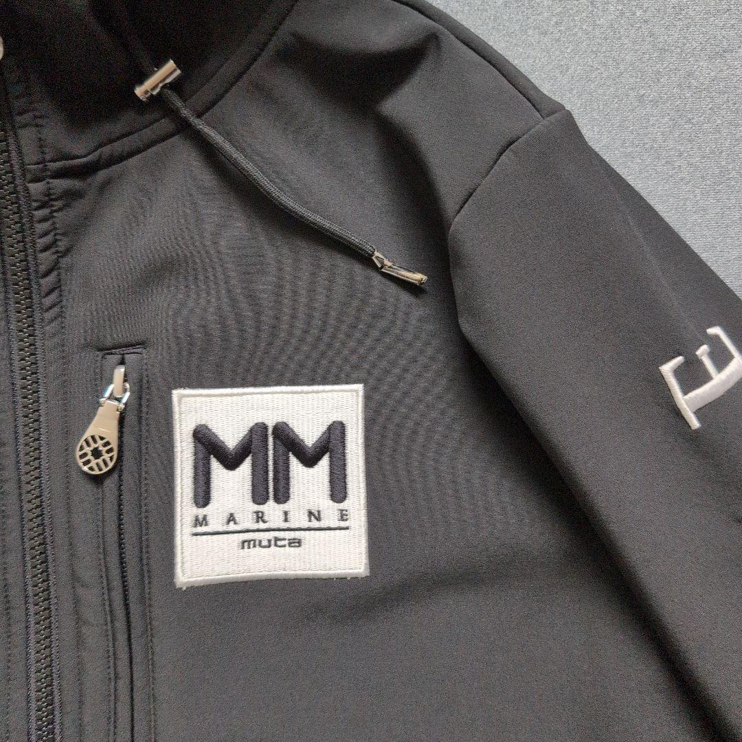 【極美品】ムータマリンゴルフ　裏起毛フルジップパーカー　S 黒