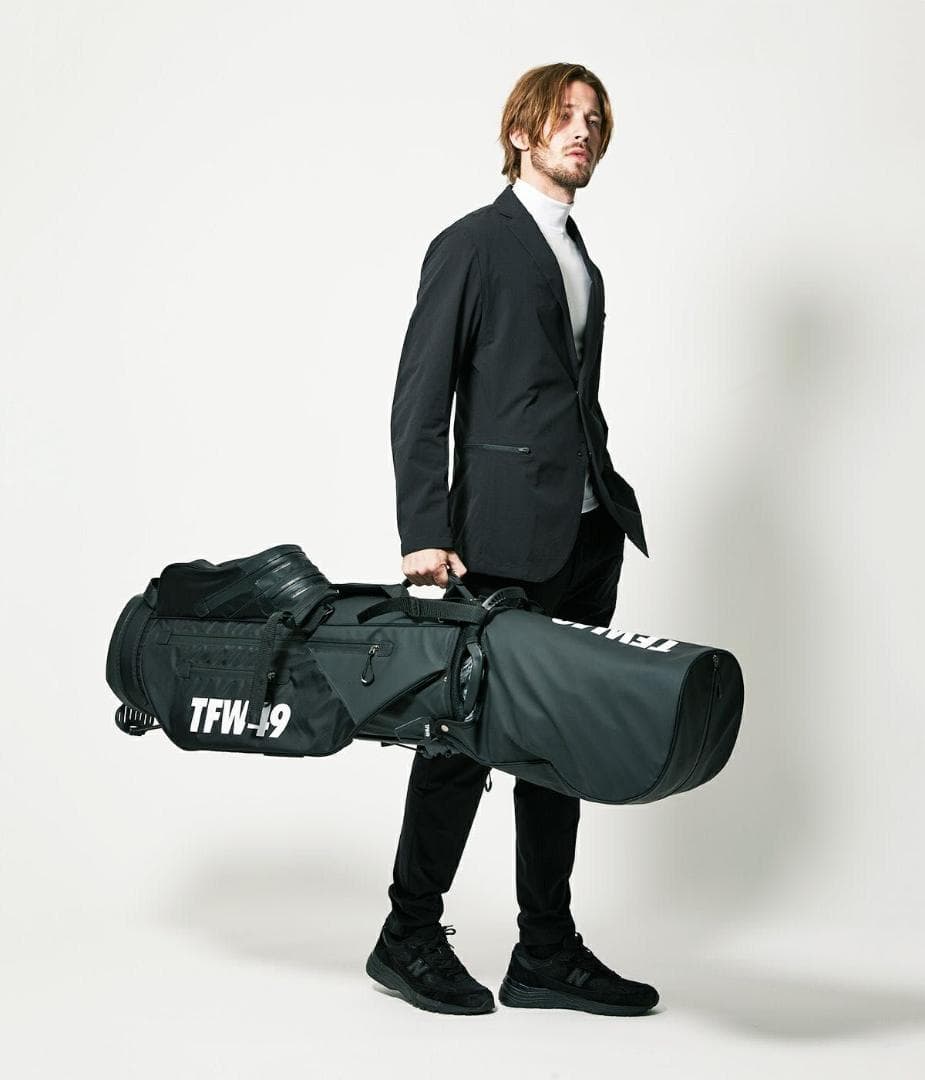 2679【美品】TFW49 セットアップスーツ ストレッチ素材 ネイビー 日本製