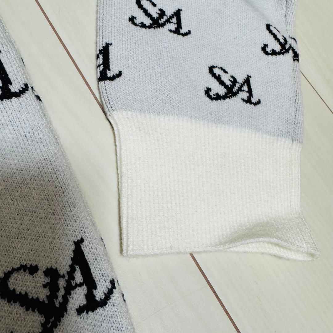 St ANDREWS 12G STAロゴジャガード ニットブルゾン メンズ AW