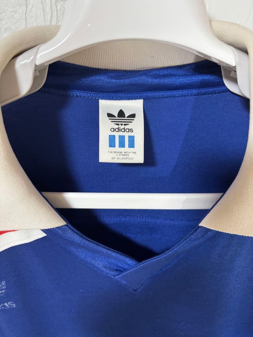 フランス代表　adidas 青 長袖シャツ