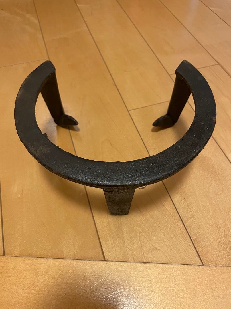 火鉢　木製　くり抜き　丸型　アンティーク