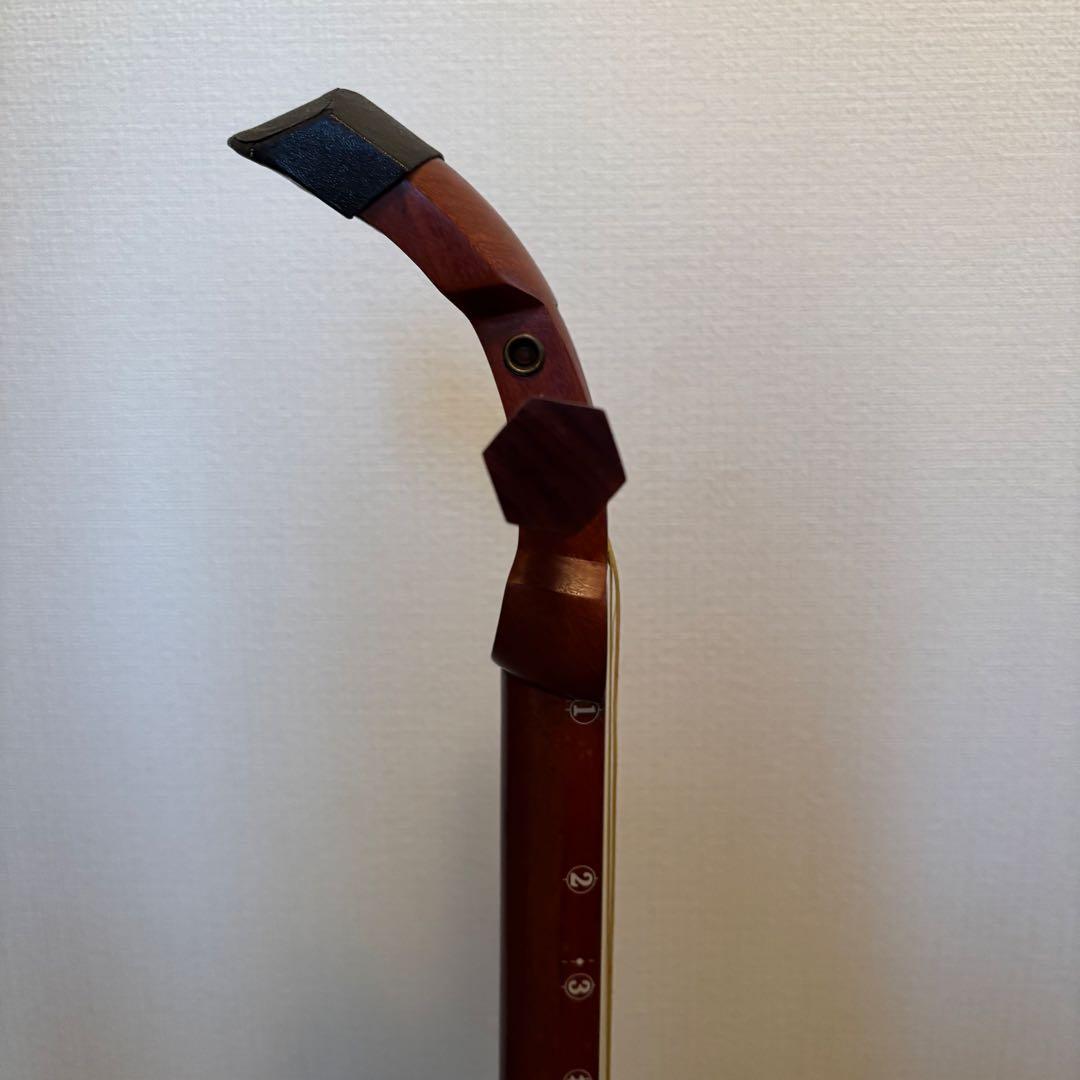 木製三味線本体 3弦 茶色