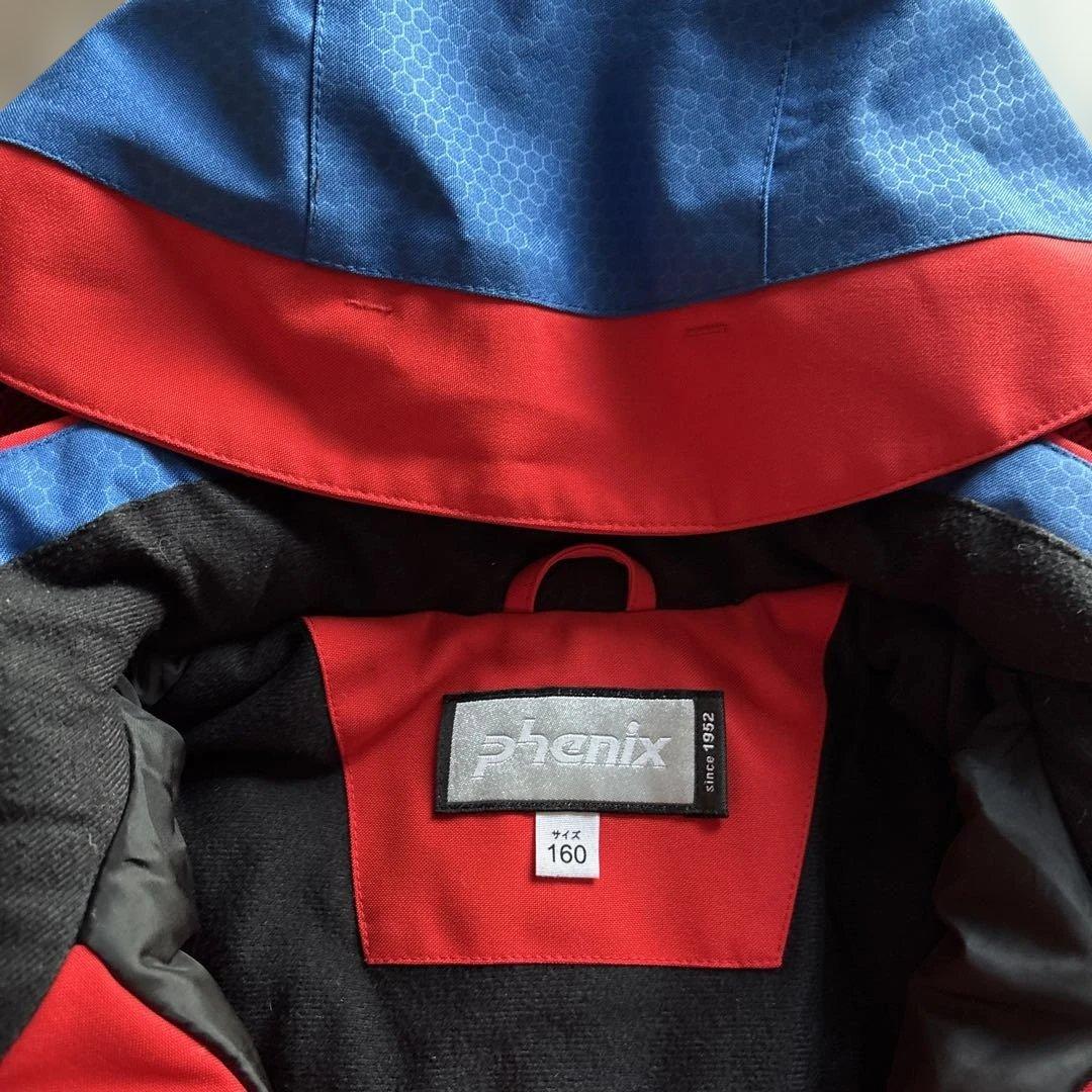 美品phenix スキーウェアセット 160 赤/青