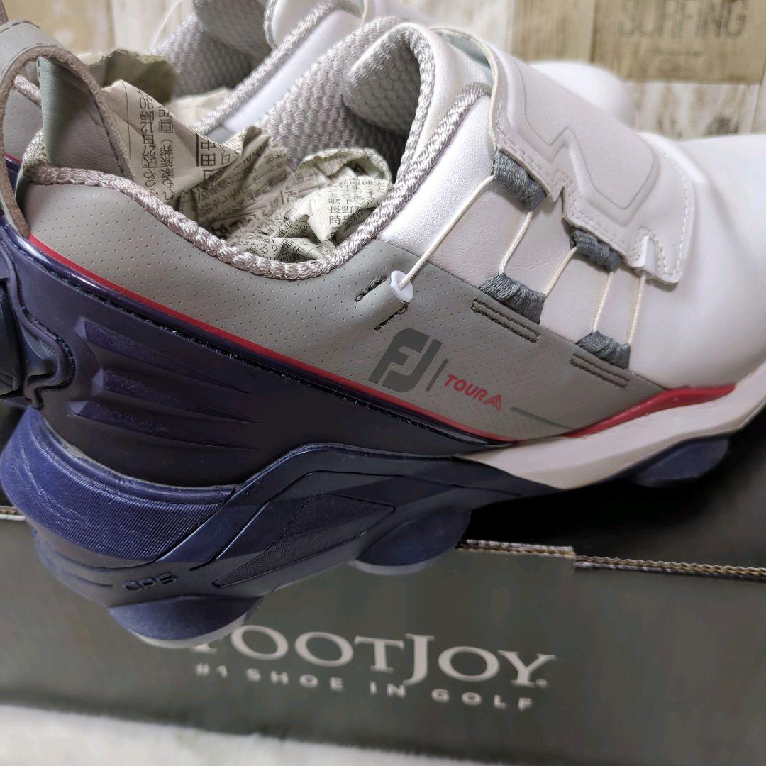極美品 フットジョイ BOA ゴルフシューズ ソフトスパイク 53375J