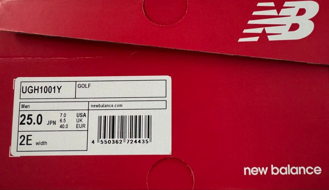 ゴルフシューズユニセックスNewBalance新品25フューエルセル1001SL