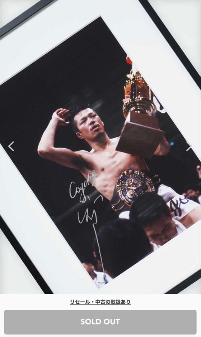 辰吉丈一郎　サイン　井上尚弥　ボクシング　レア　中谷　堤　タイソン　パッキャオ