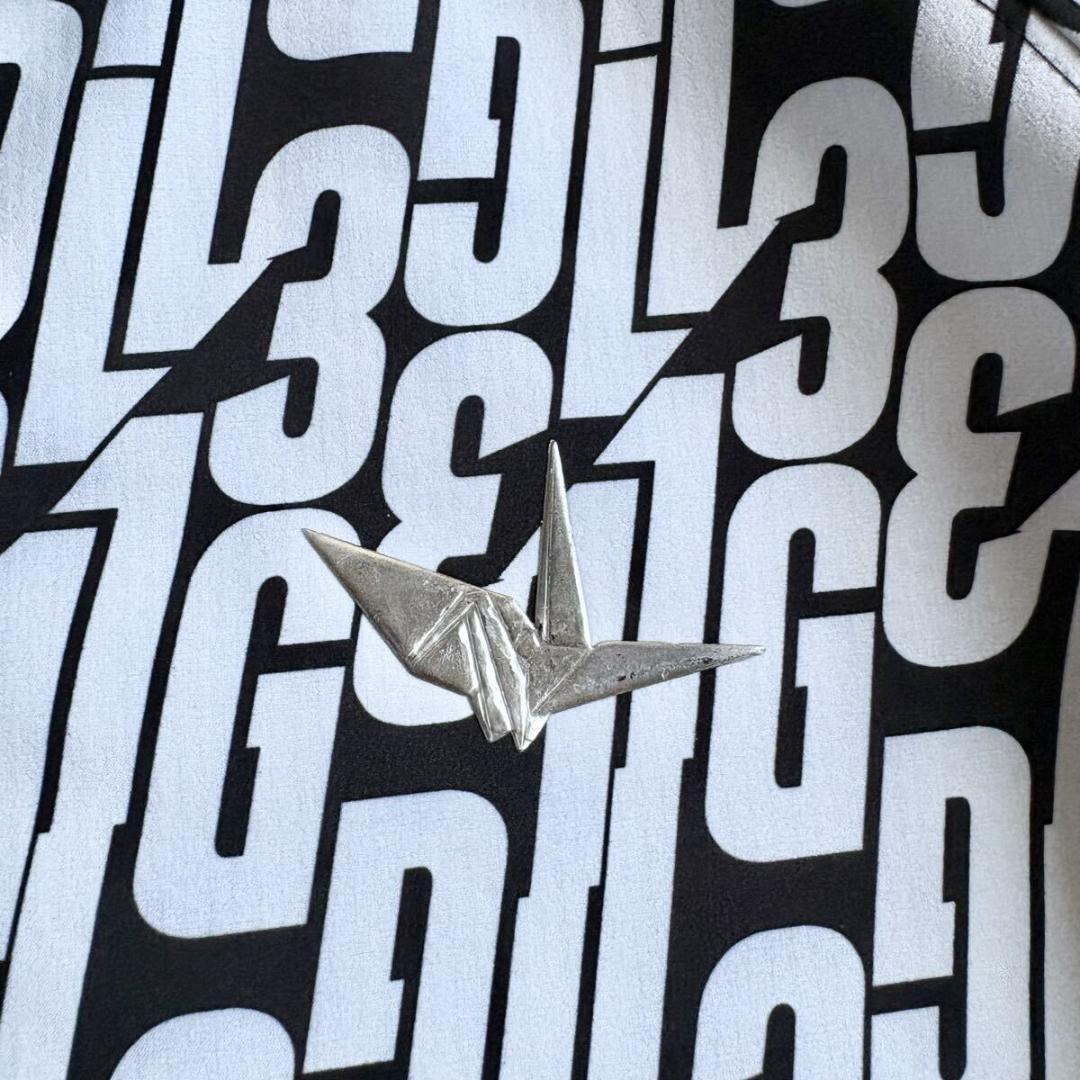 美品/6/XL ウノピュウノウグァーレトレ モックネック 長袖 ロゴ総柄