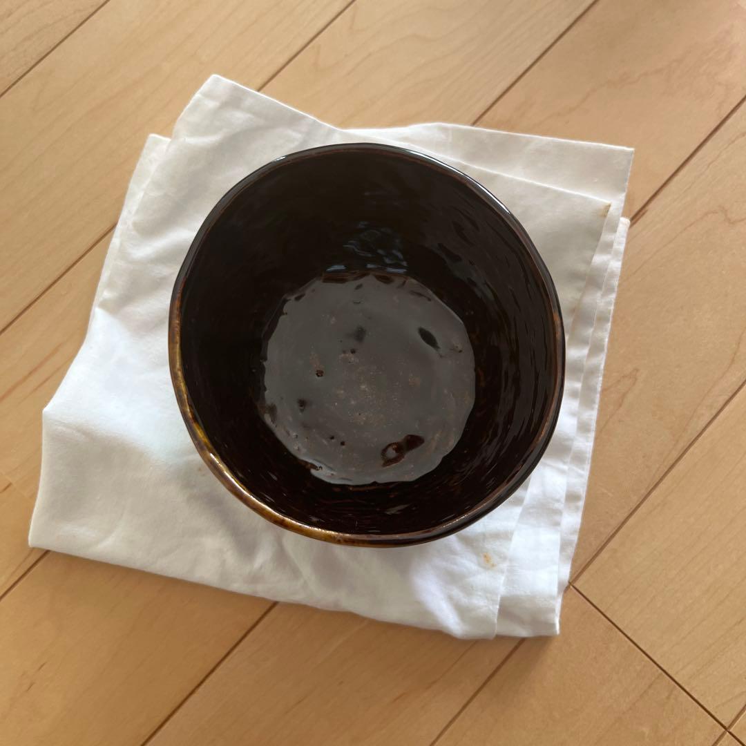 膳所焼　陽炎園作　茶碗