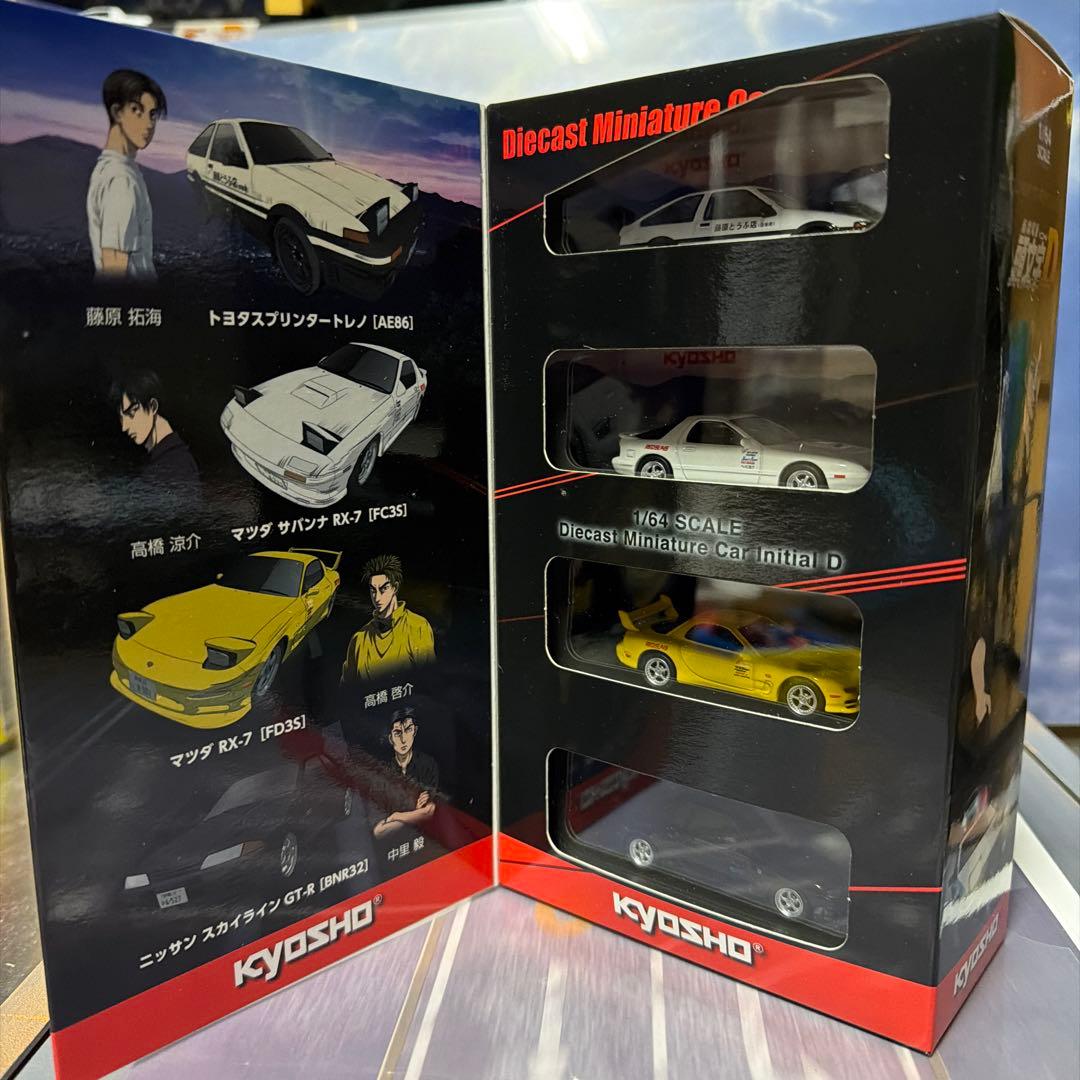 頭文字D 京商 1/64ミニカー 4台セット 新劇場版