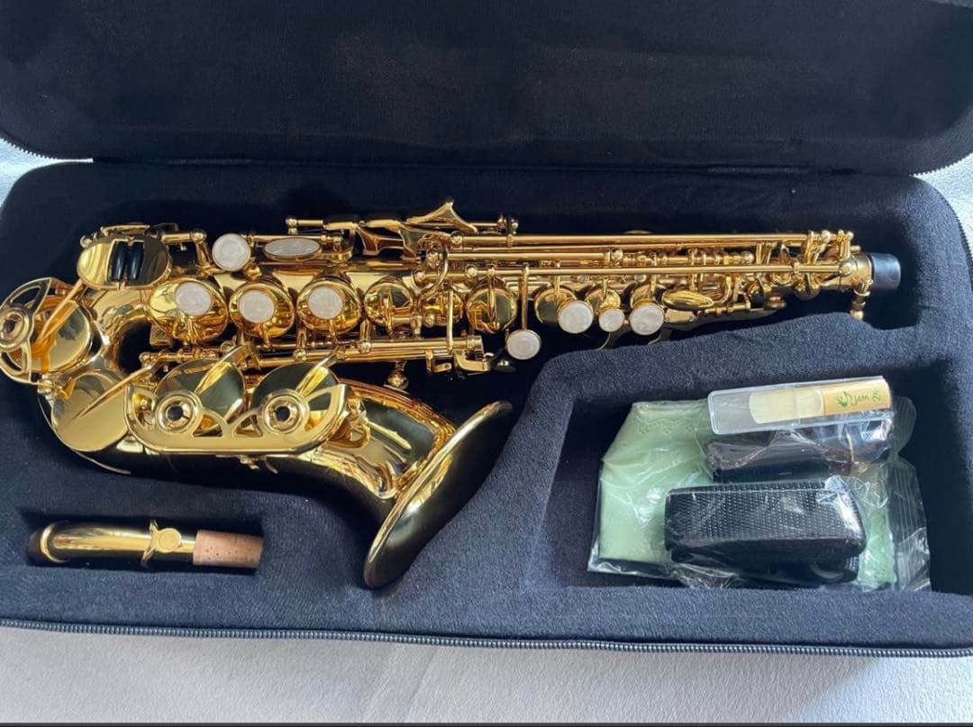 【今月限定新品】カーブドソプラノサックス 唯一無二の音色！動画あり・豪華特典つき