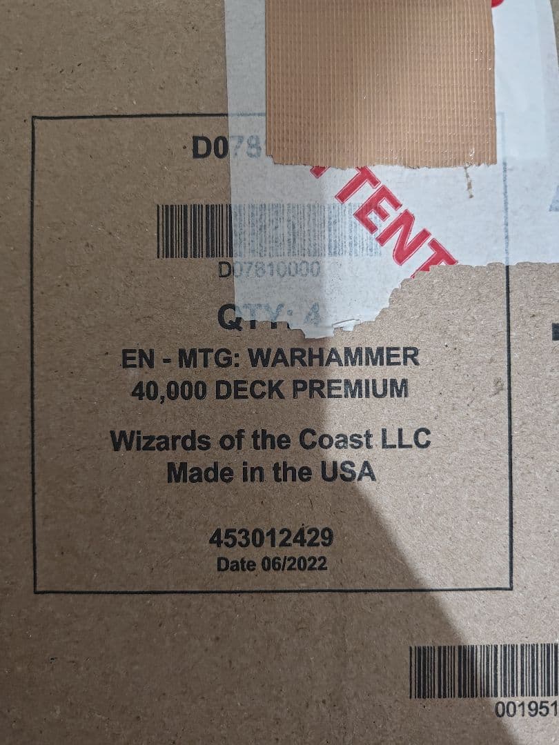 マジック：ザ・ギャザリング warhammer 40k collector commander decks