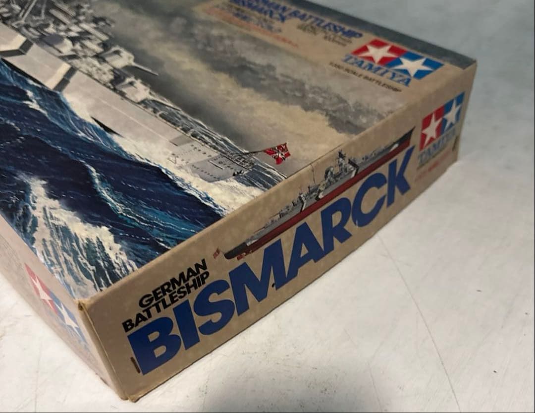 タミヤ 1/350 ドイツ戦艦 ビスマルク 未組立 当時物