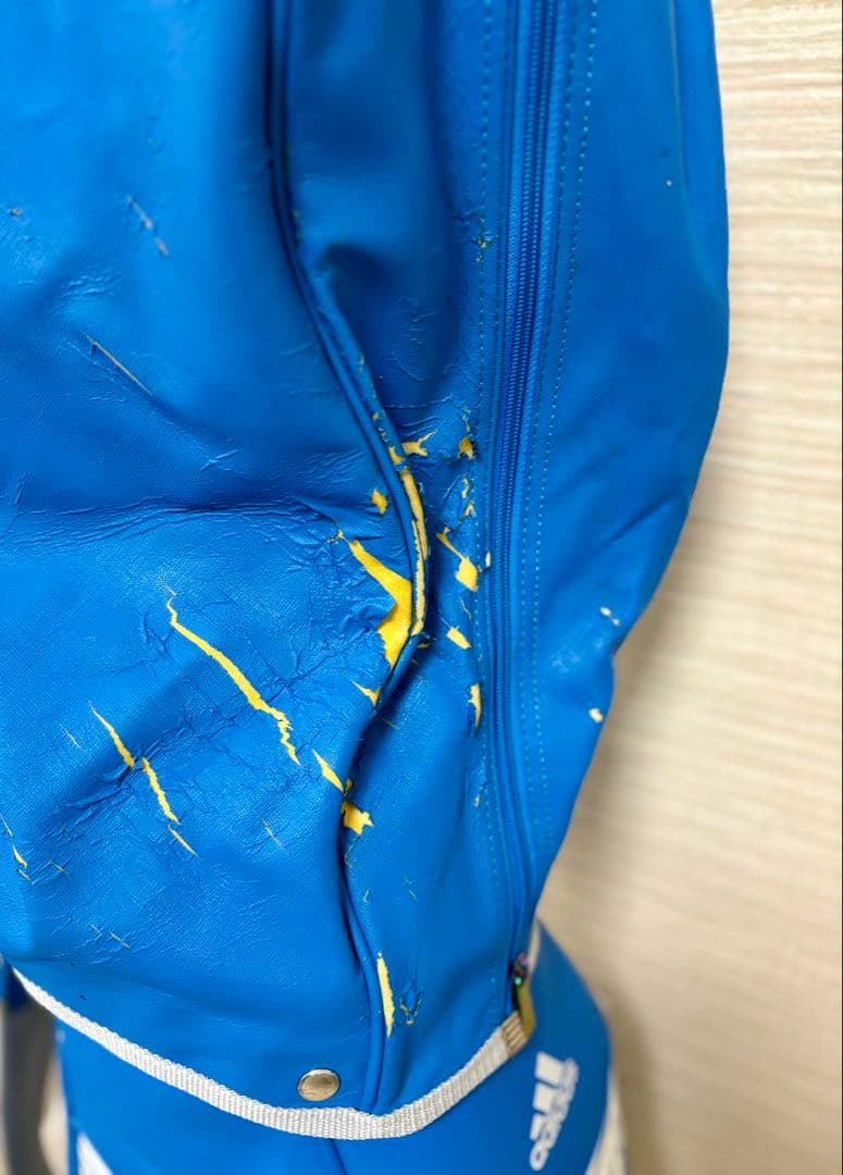 adidas Three Stripe Life キャディバッグ　青