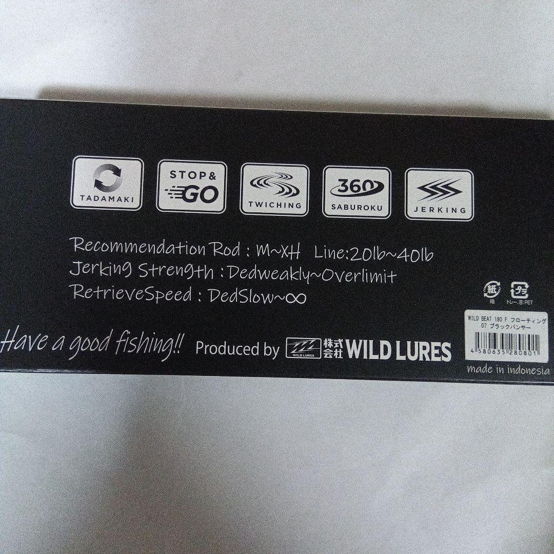 WILD LURES　ワイルドルアーズ　 ワイルドビート 180