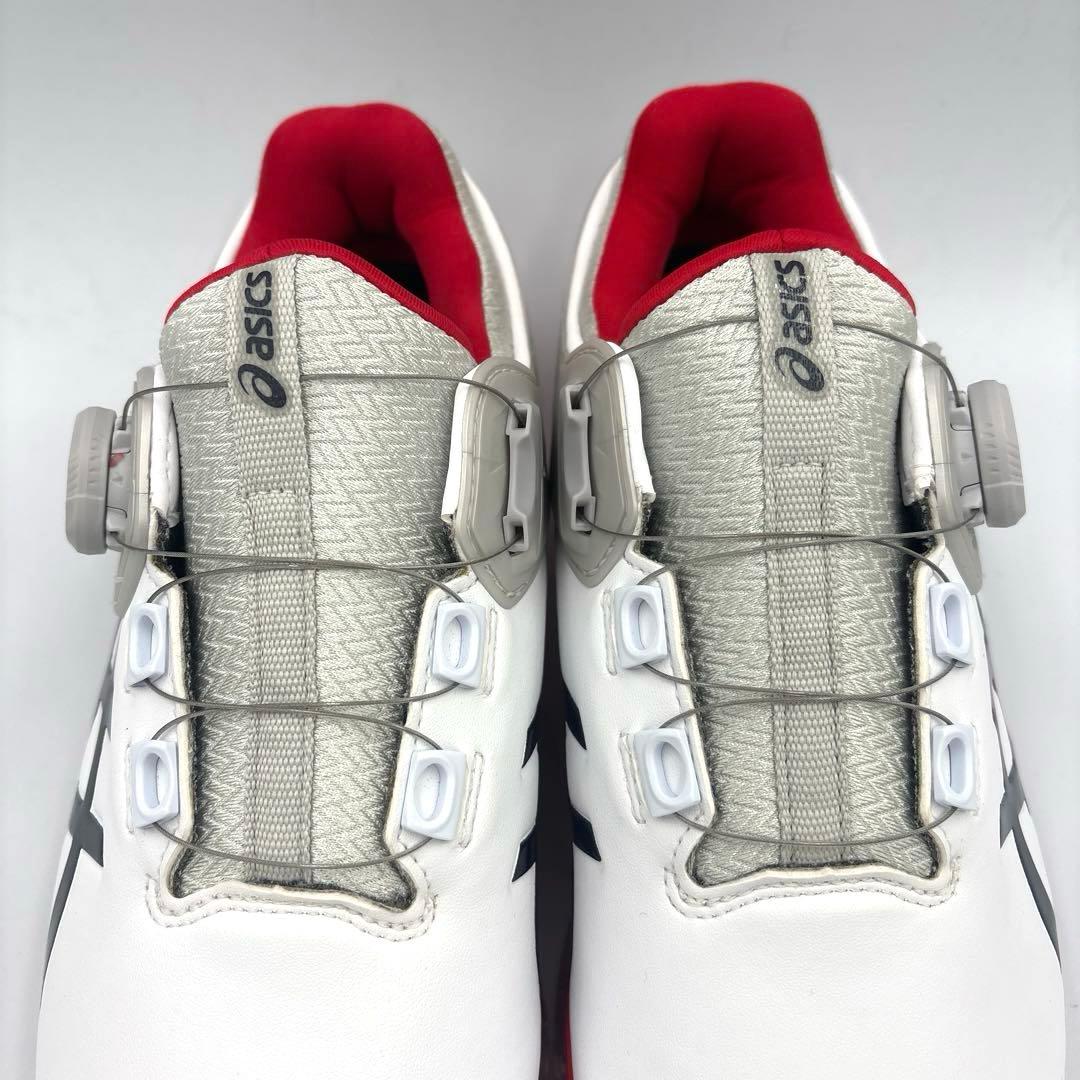 ✨未使用✨アシックス ゲルエースプロ5 ボア【25cm】ホワイト レッド