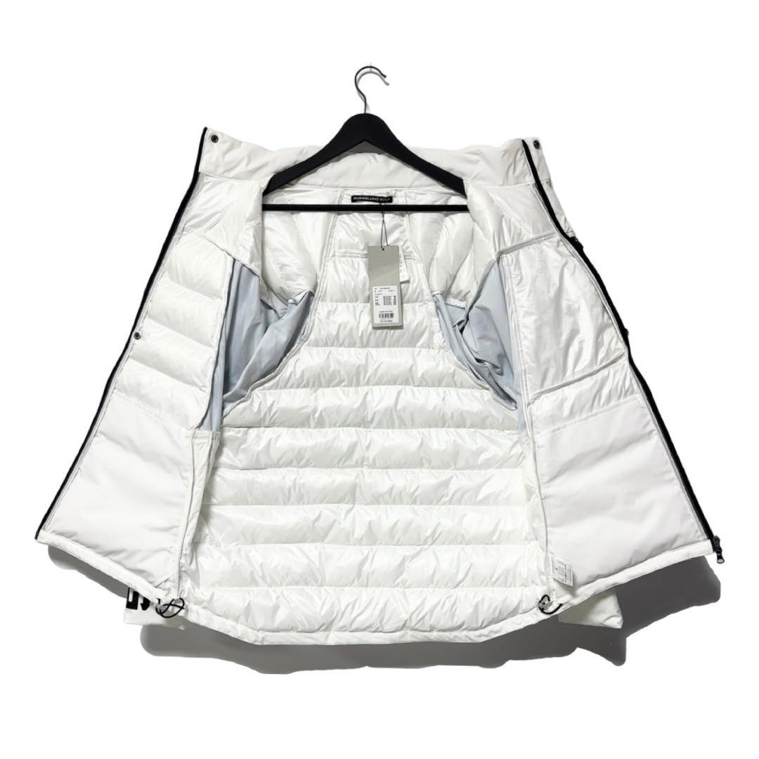 新品 ラッセルノ ゴルフ パデッド ジャケット ペイズリー ホワイト M 4