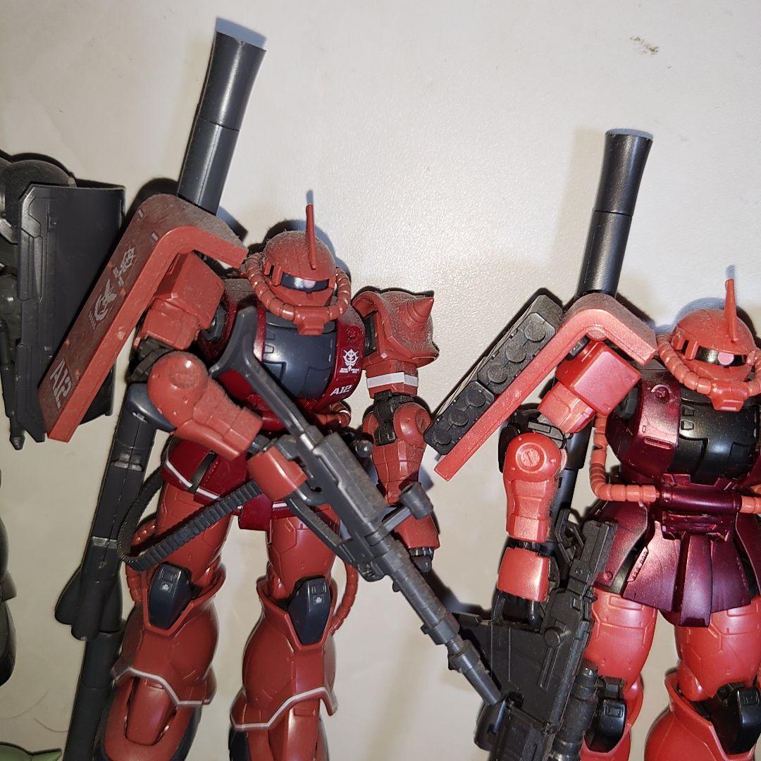 HG ガンダムTHE ORIGIN ザクⅠ ザクⅡ グフ 完成品　ジャンク扱い