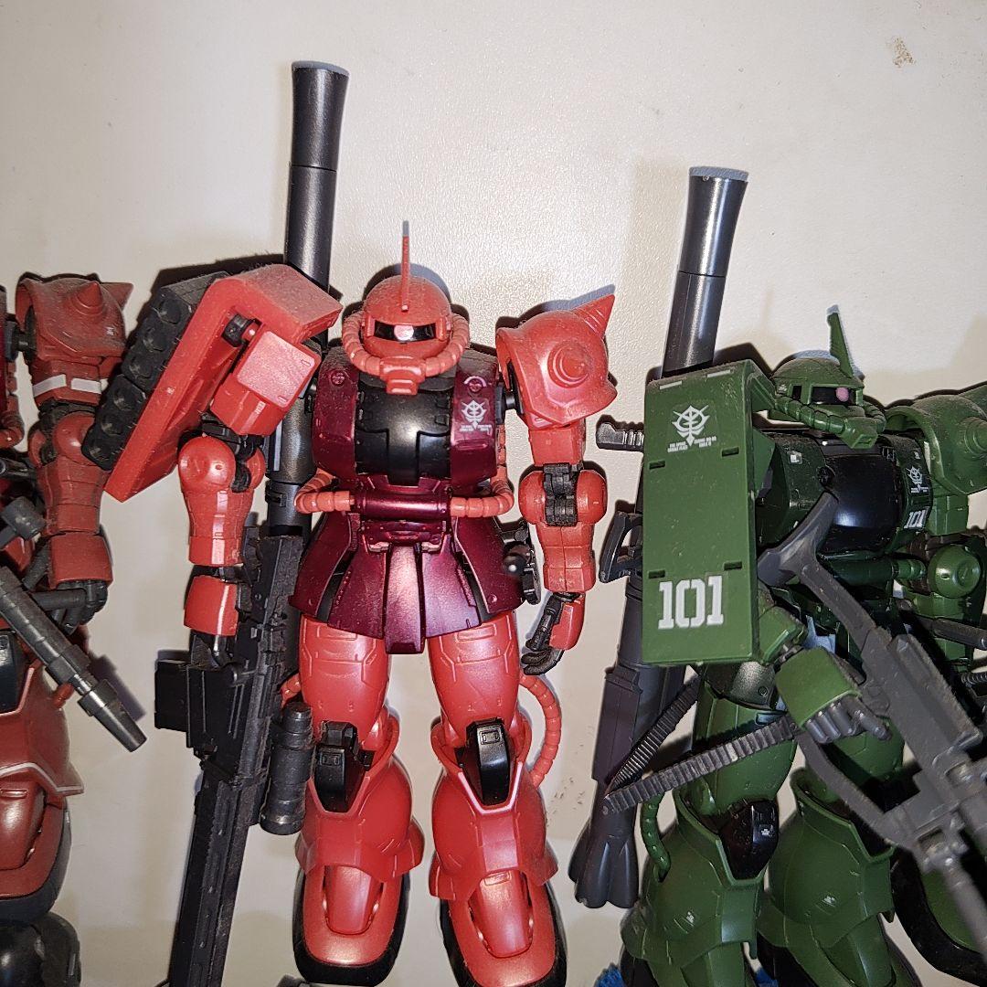 HG ガンダムTHE ORIGIN ザクⅠ ザクⅡ グフ 完成品　ジャンク扱い