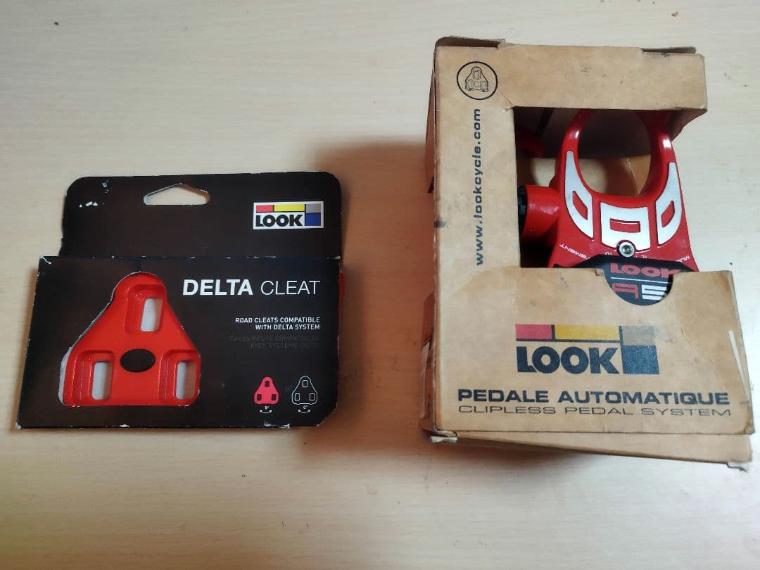 【絶版品】LOOK A5.1ペダル 【デルタ】未使用箱付 オマケのクリート付
