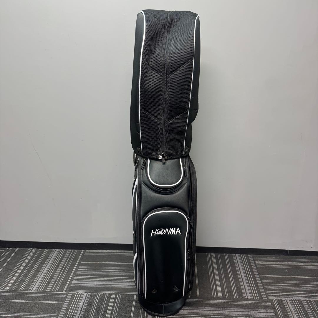 本間ゴルフ キャディバッグ 9型 UNISEX ブラック　ゴルフバッグ