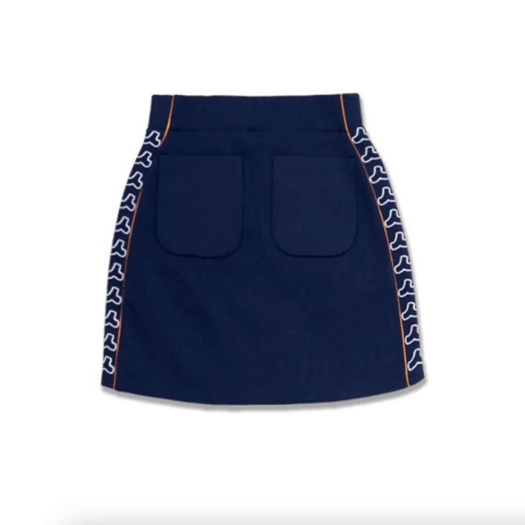 ゴルフ スカート レディス ムータ muta ゴルフウェア ジャガード ネイビー