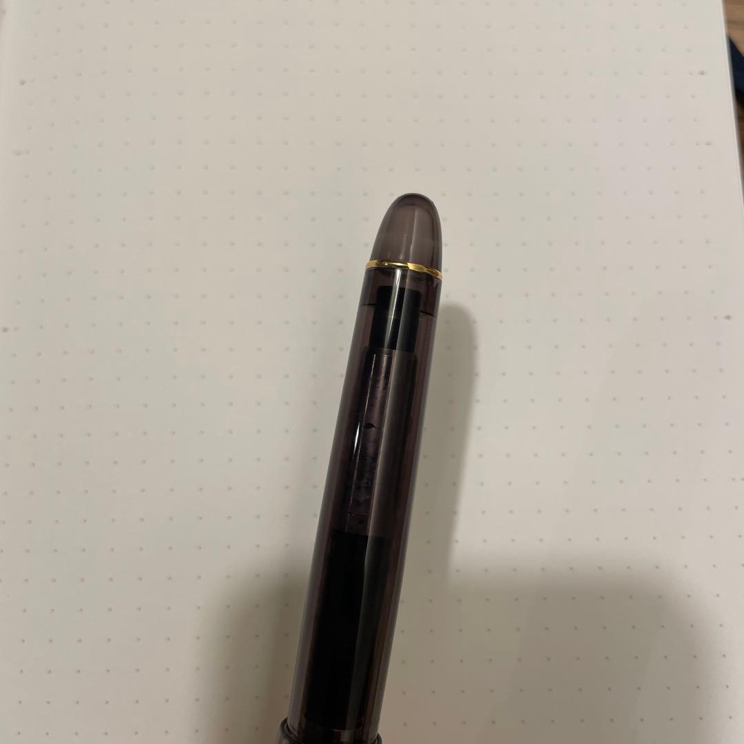 パイロット　カスタム742 モダナイズド　ブラウン　字幅FM 中細字