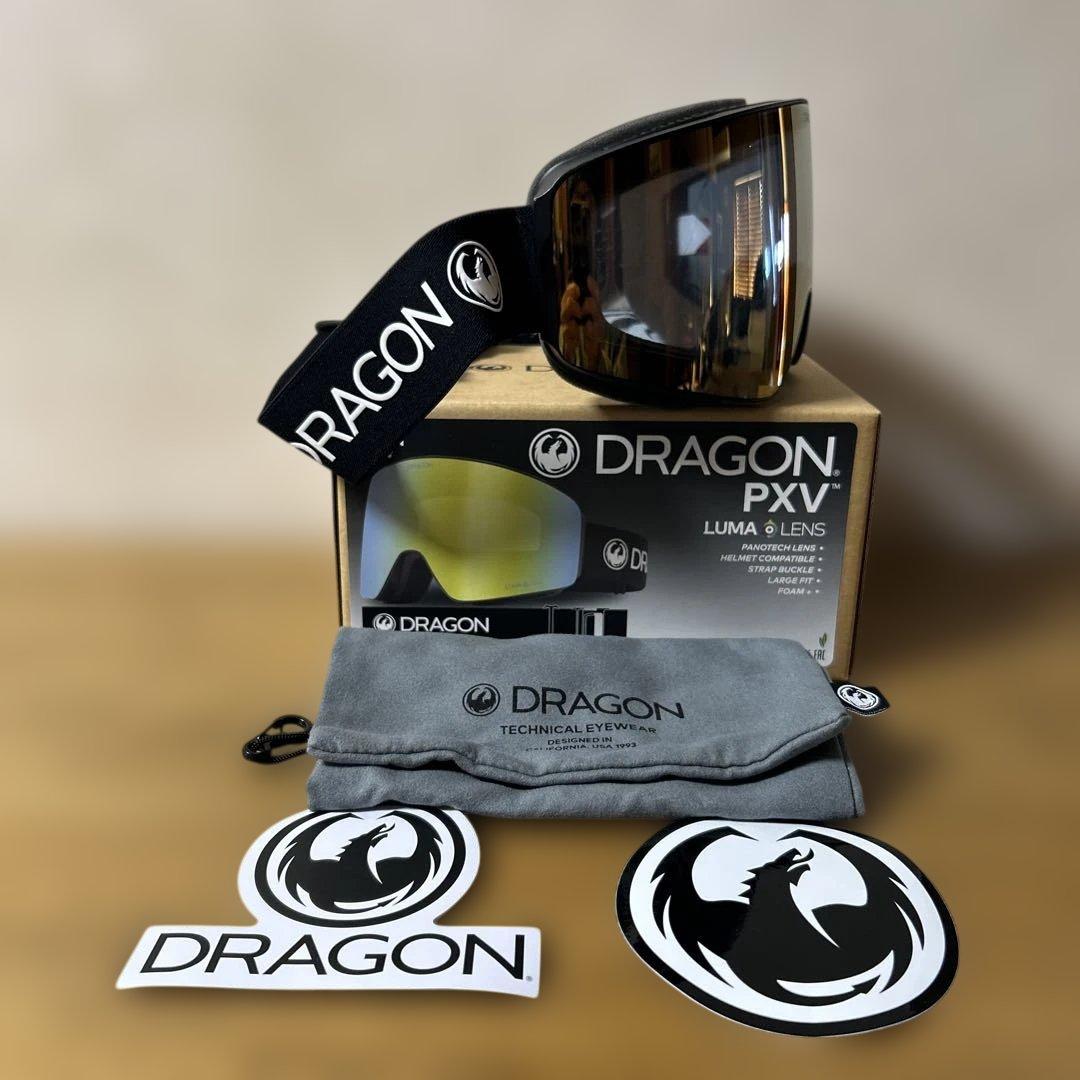 DRAGONゴーグルPXVモデルPremium BLKカラー新品未使用
