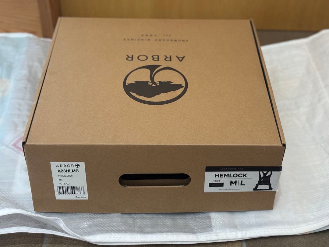 新品未使用 ARBOR HEMLOCK ビンディング MLサイズ ブラック