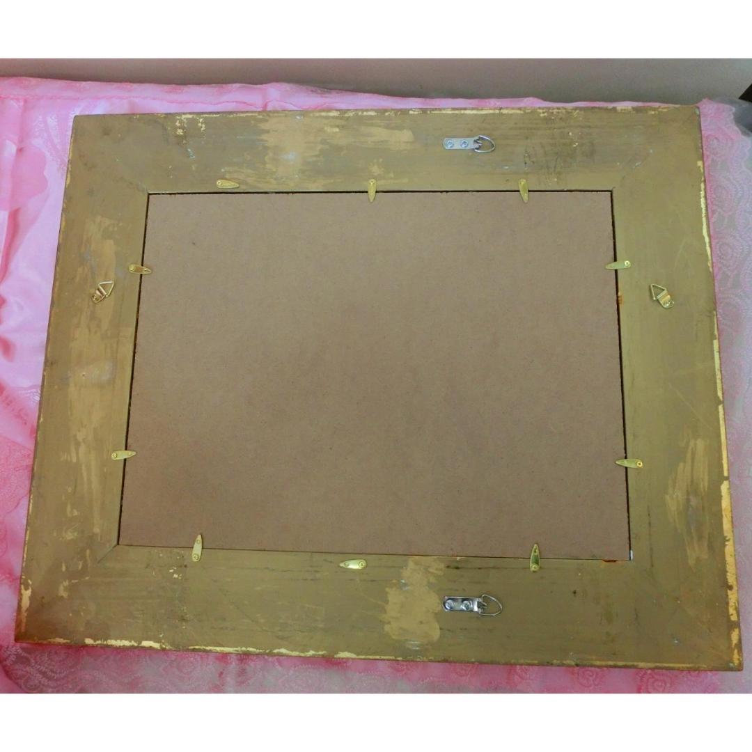 ロココ額絵 中世ヨーロッパ貴族 ゴールドダブルフレーム W65cm H55cm