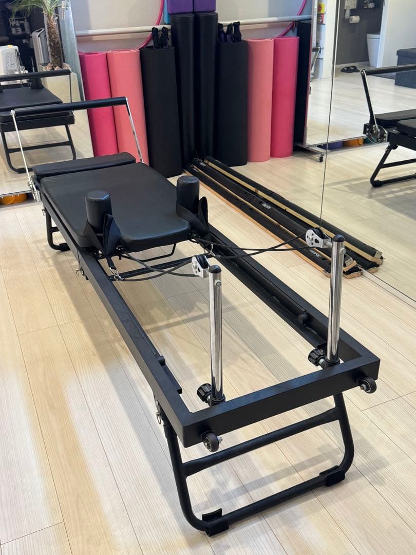 お家でピラティス！ 折りたたみ ピラティス リフォーマー コンパクト 軽量設計