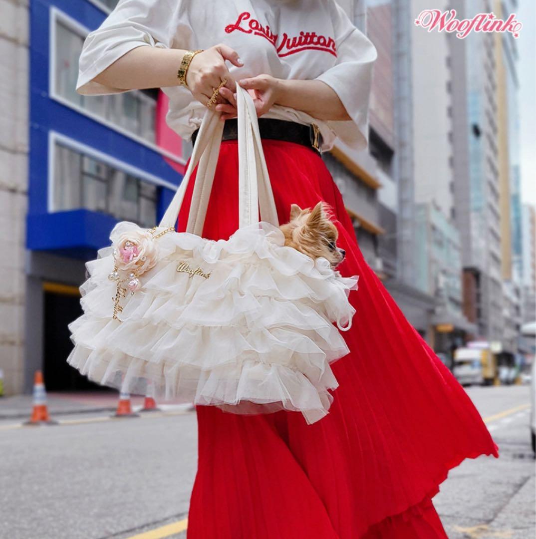 WOOFLINK(韓国ブランド)セレブ犬用キャリーバッグ 黒 送料無料