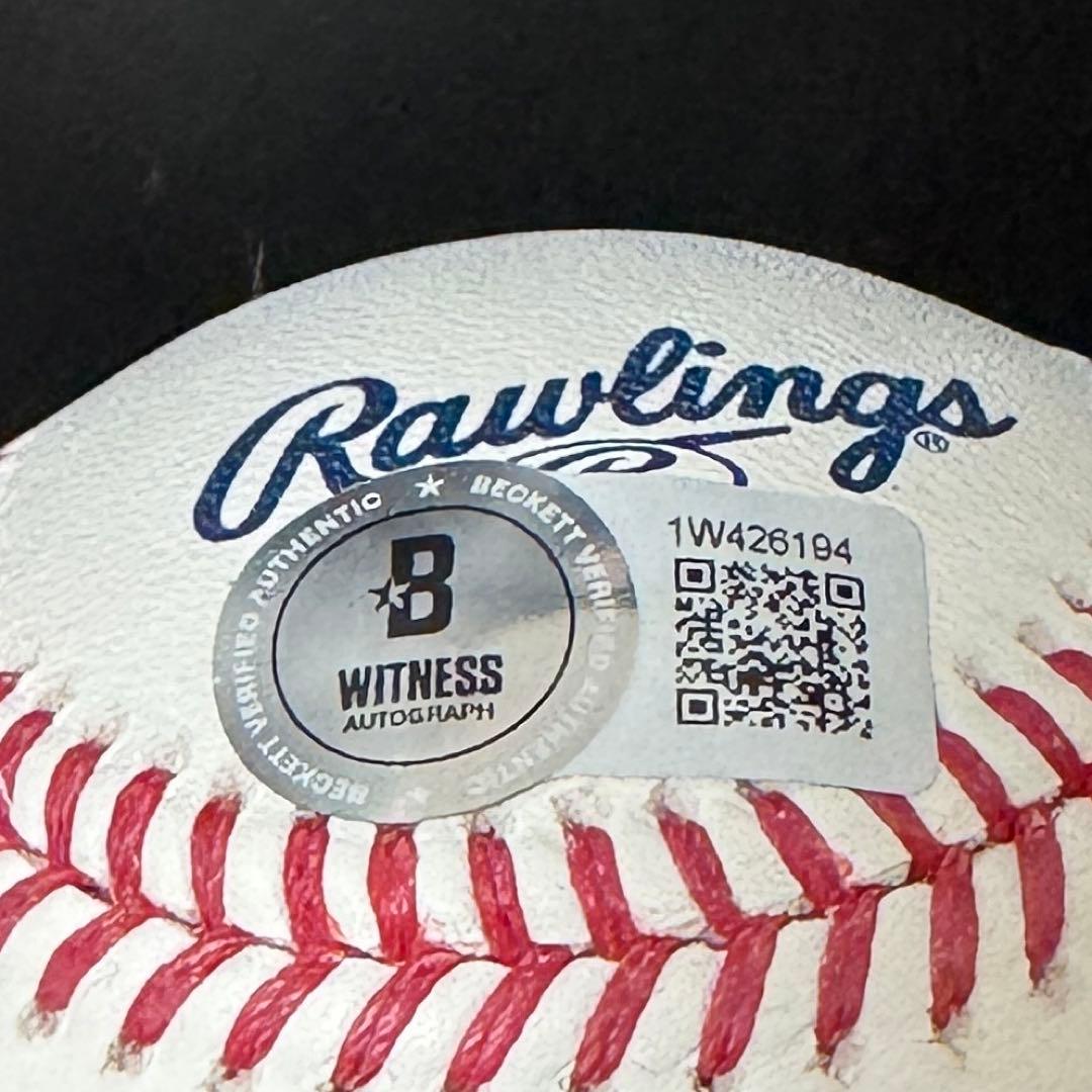 正規品！ ドジャース パヘス 直筆サイン 背番号 ボール Beckett 証明付