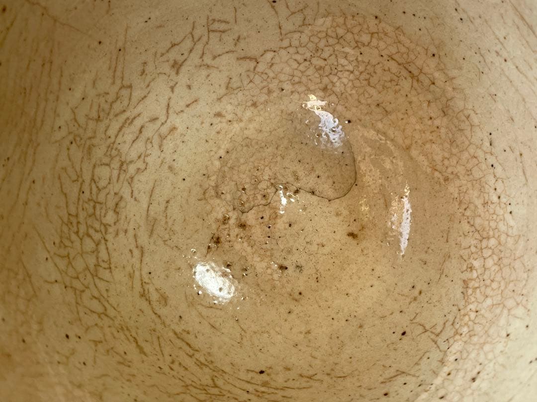 骨董　アンティーク　高麗　御本　洲浜形　茶碗　御本茶碗　粉引　李朝