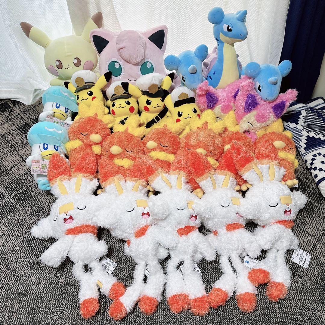 新品 ポケモン ぬいぐるみ ラプラス アチャモ ヒバニー プリン まとめ売り