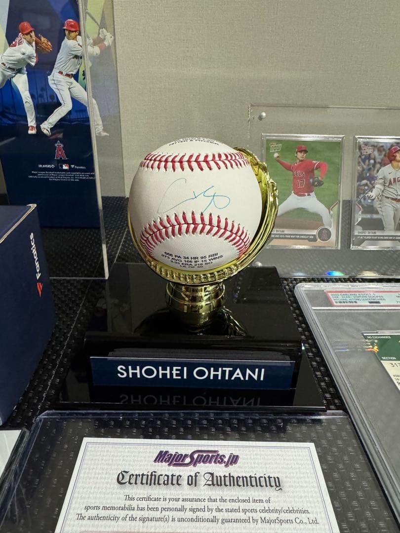 【50個限定】大谷翔平 直筆サイン MLB初投打規定数達成記念 MLBホログラム